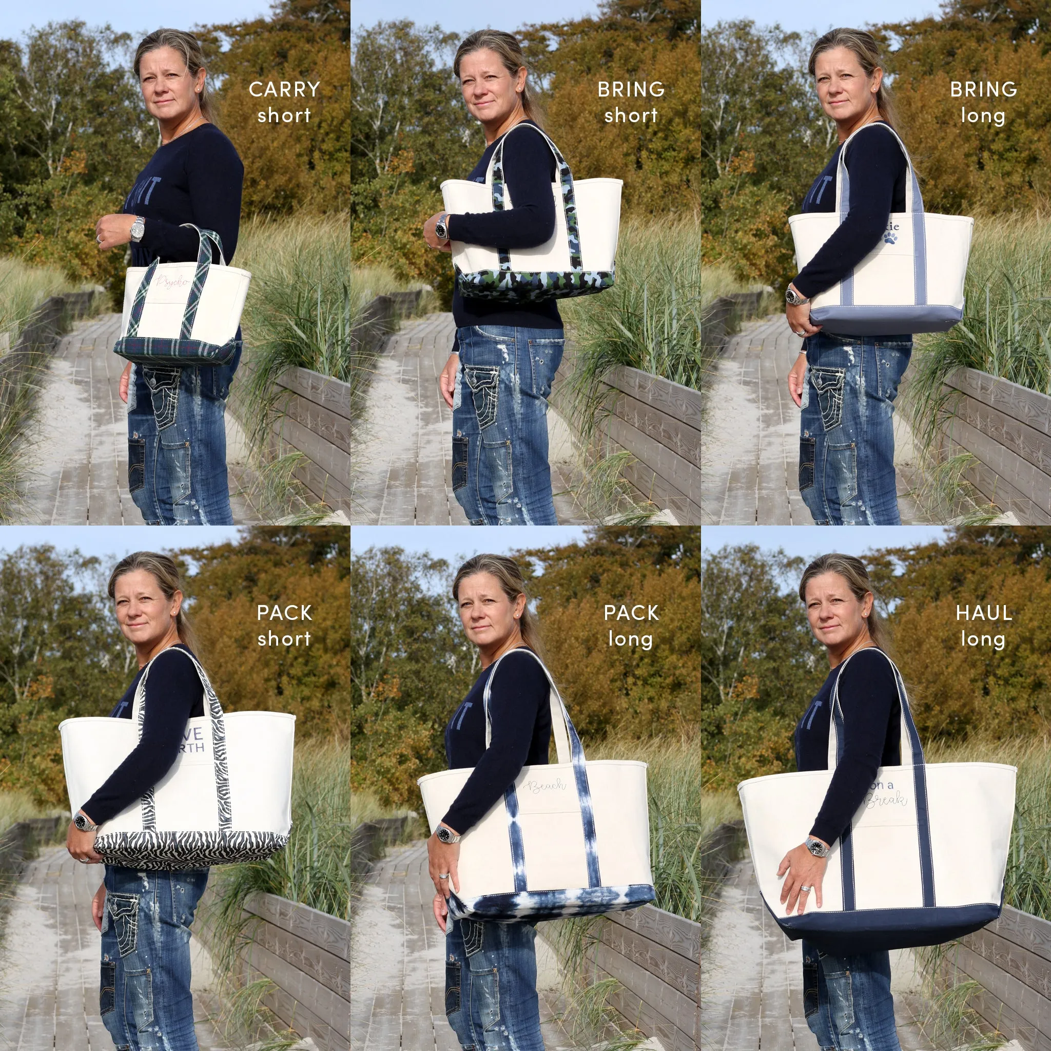 Reused Denim Tote Bag - Light Indigo