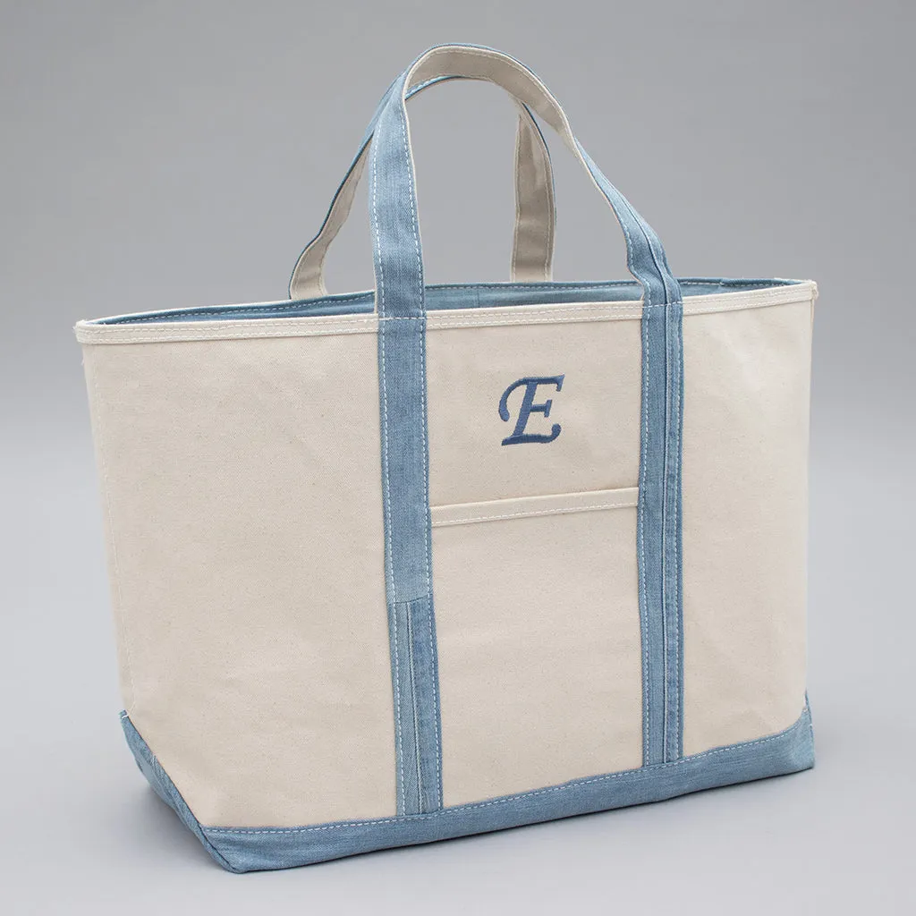 Reused Denim Tote Bag - Light Indigo