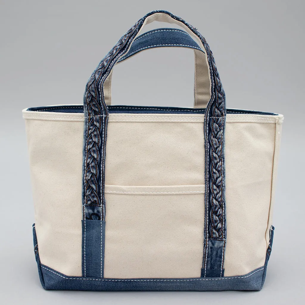 Reused Denim Tote Bag - Medium Indigo