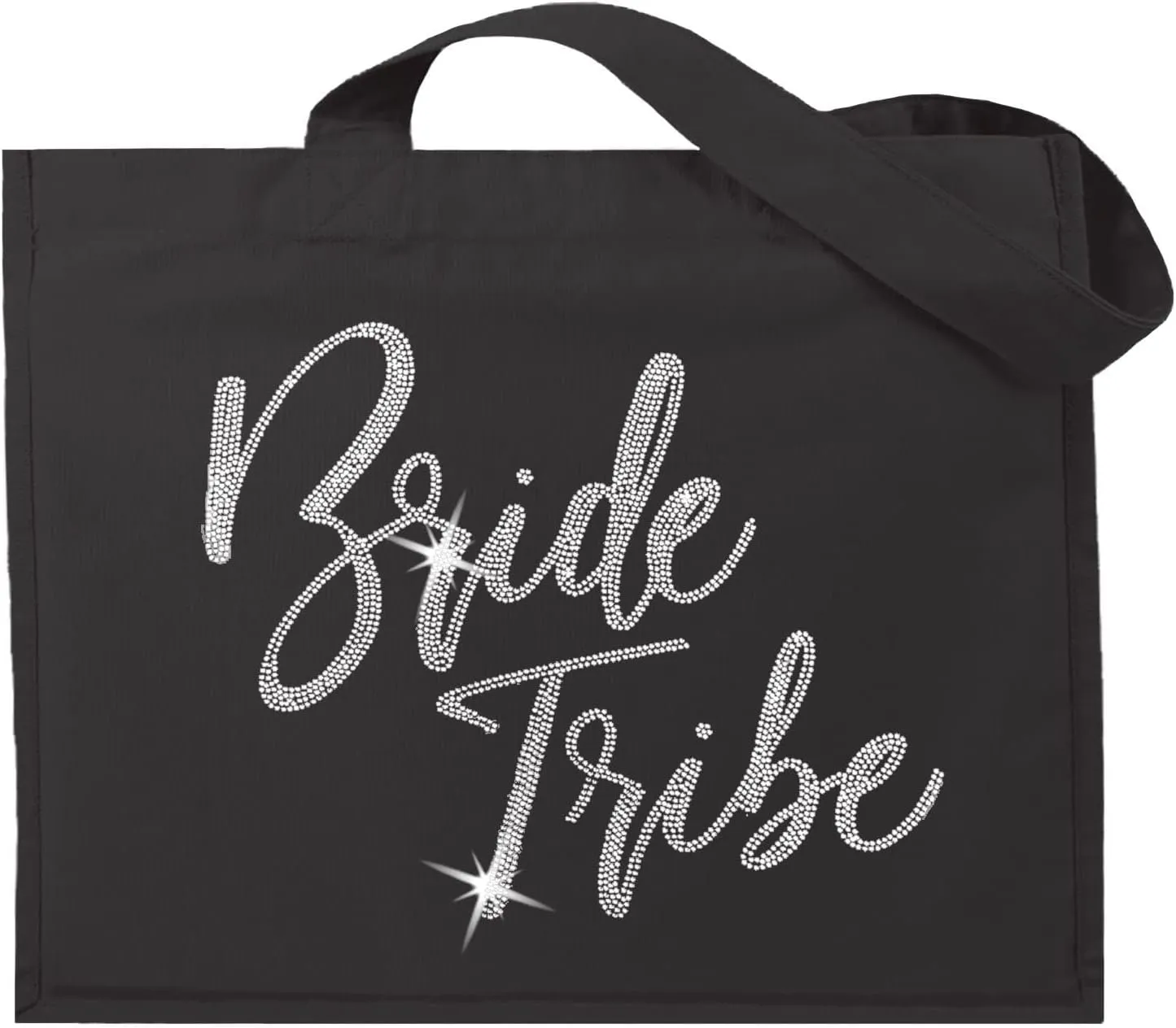 Rhinestone Canvas Bride Tote - Bride to Be Gift Bags JUMBO SIZE 18" x 14" Tote Bag - Tote Bag Bridal Gifts