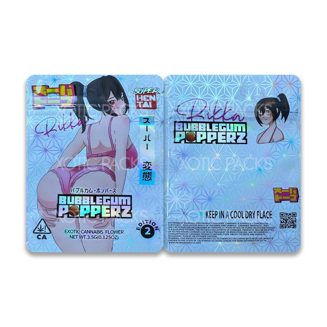 Rikka Bubblegum Popperz (Pink Bikini) Mylar Bag 3.5 Grams