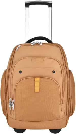 Rolling Laptop Bag with Wheels, Adjustable 13-17.3 Inch Computer Travel Backpack for Men & Women, Wheeled Work Bag, Carry-on Luggage