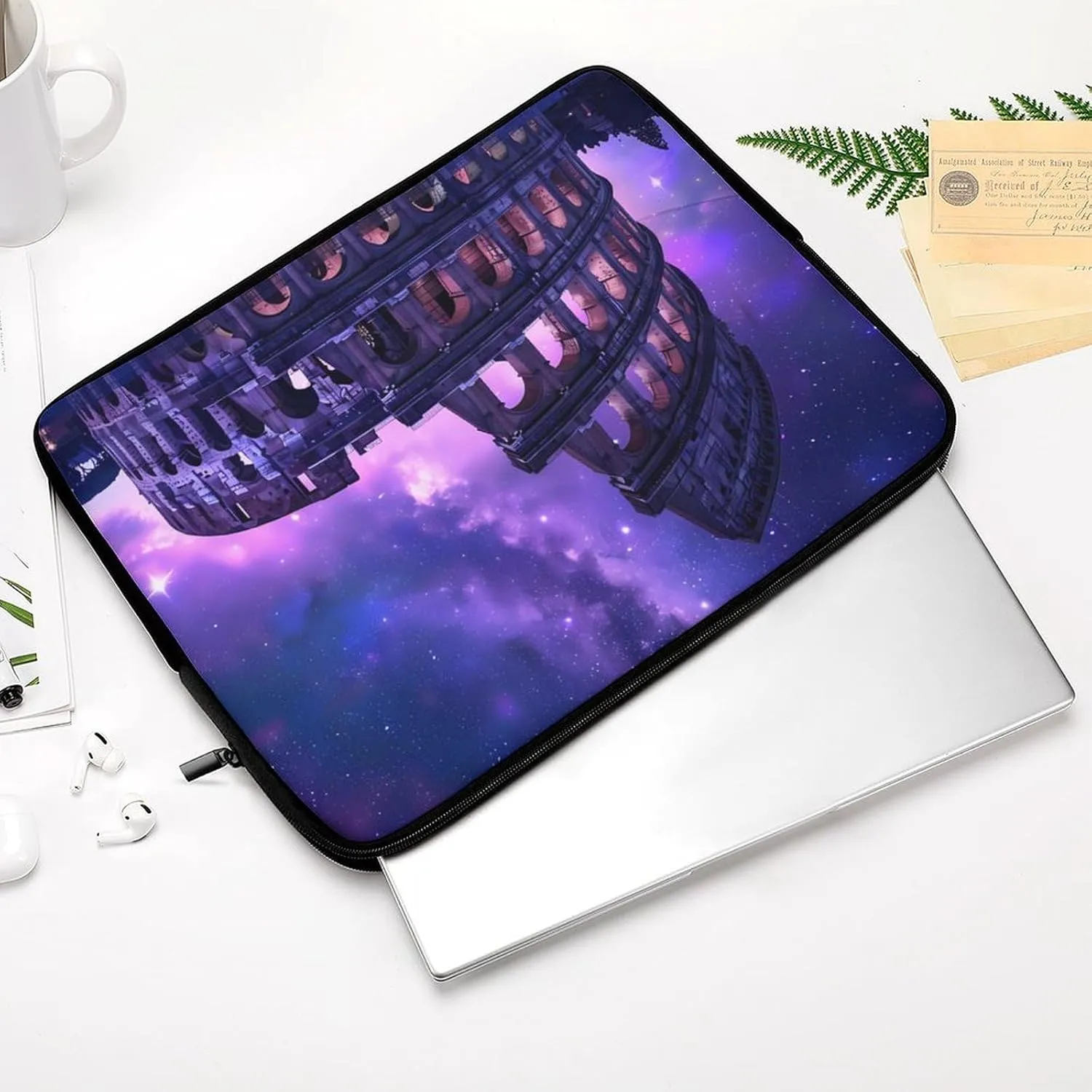 Rome Italy Famous Ancient Landmark Laptop Sleeve Case Protective Computer Bag Carrying Briefcase for Men Women