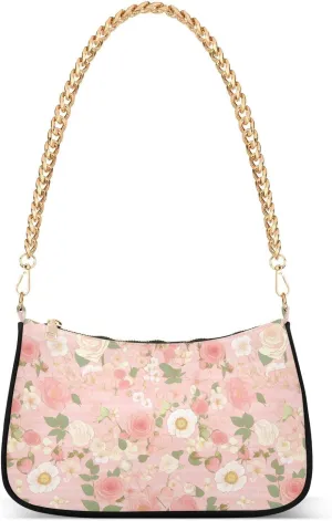 Roses Gold Romantic Roses for romantic trendy chain cross body bag for woman handbags for for ladies