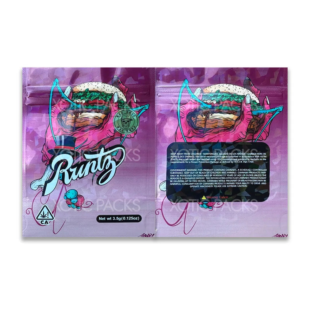 Runtz (Monster Burger) Mylar Bag 3.5 Grams
