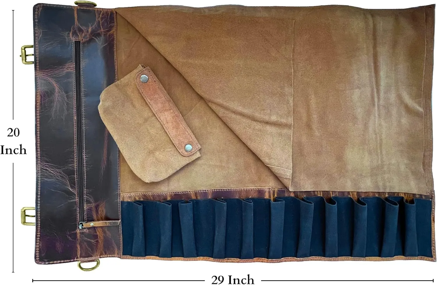 Rustic Town Genuine Leather Chef Knife Roll All Purpose Chef Roll