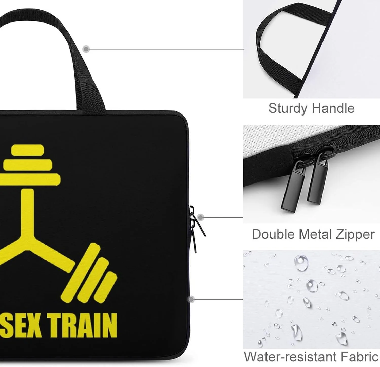 Safe Seex Train Laptop Sleeve Portable Waterproof Computer Bag Pouch Handbag Protective Sleeve