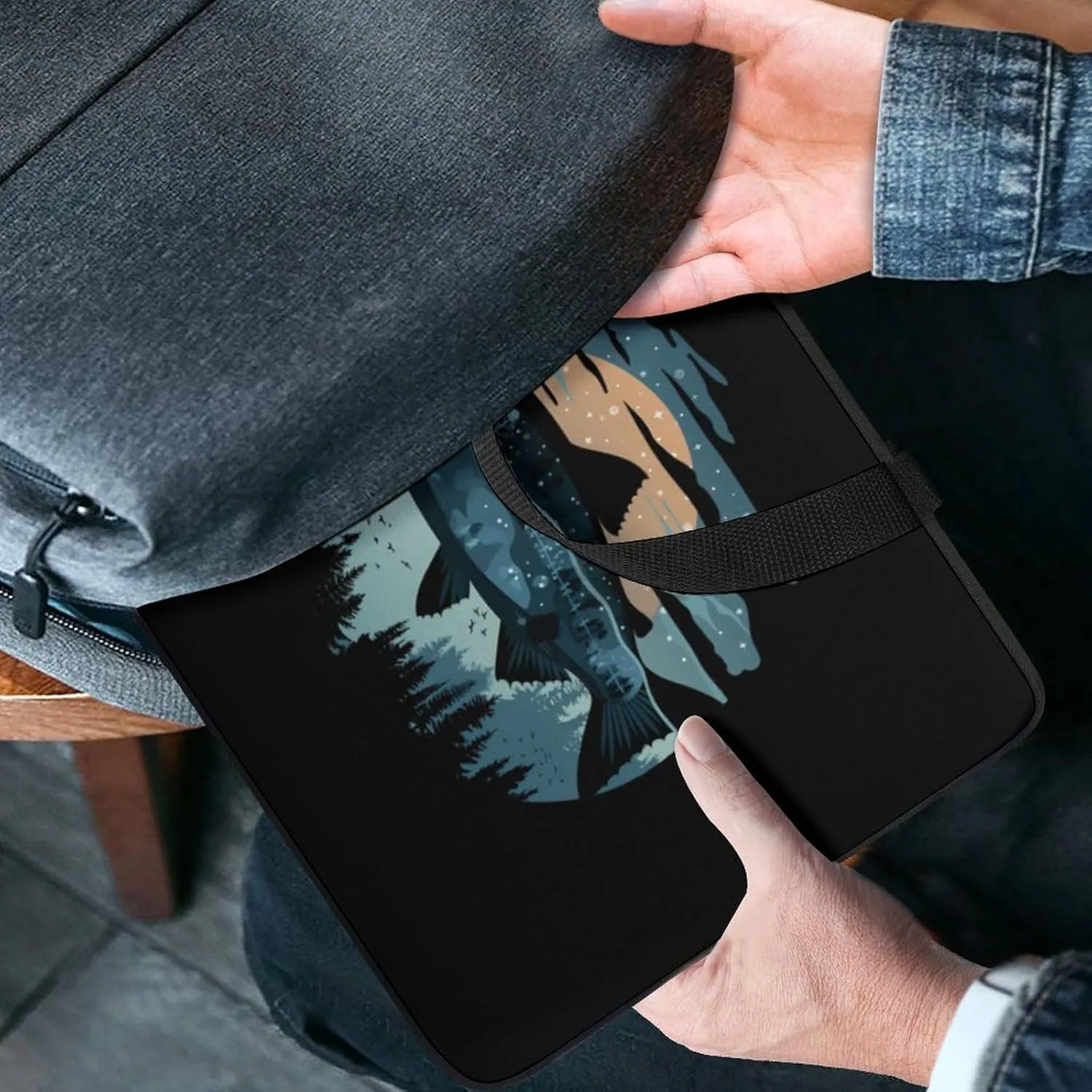 Salmon Fish World Laptop Sleeve Portable Waterproof Computer Bag Pouch Handbag Protective Sleeve
