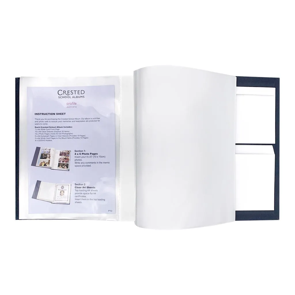 School Keepsake Photo Album Black