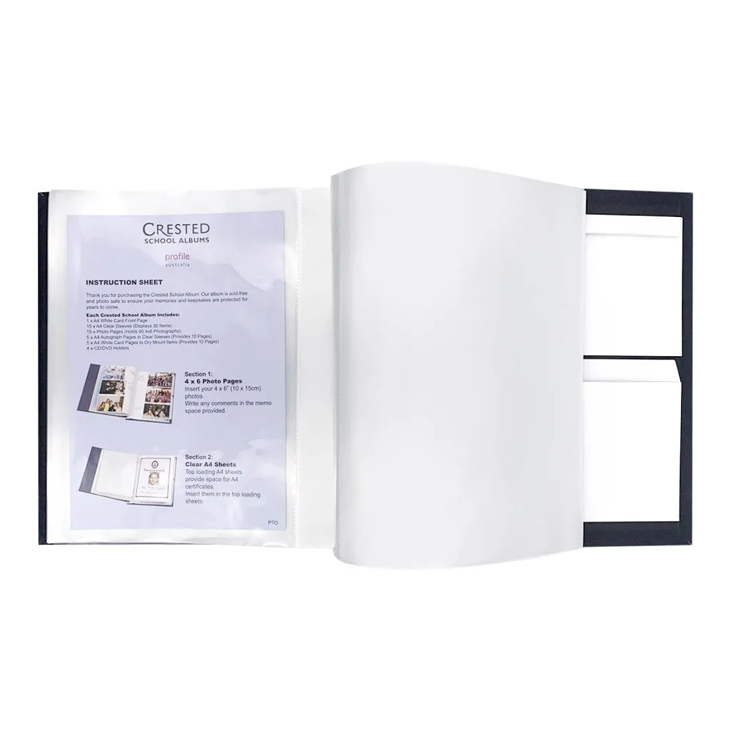School Keepsake Photo Album Black