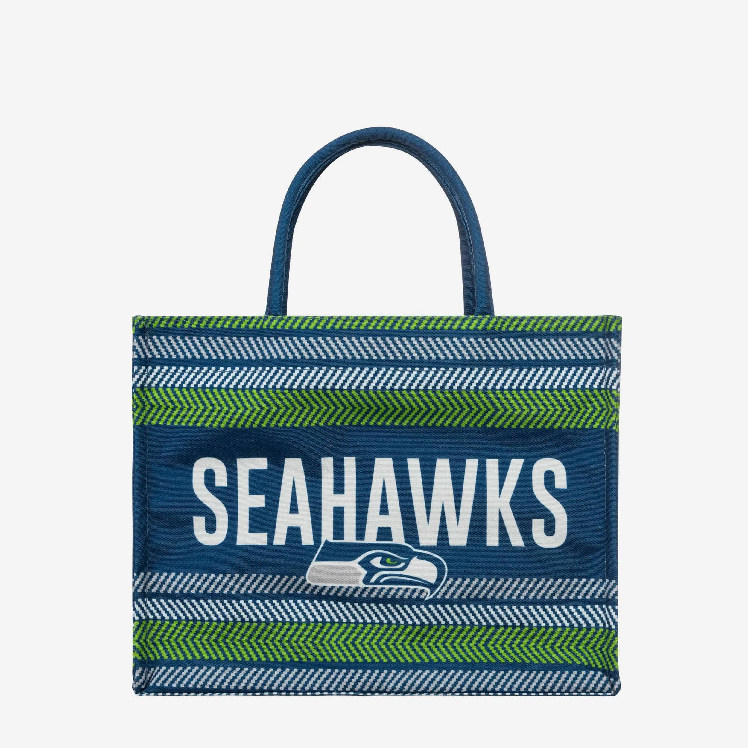 Seattle Seahawks Stitch Pattern Canvas Tote Bag