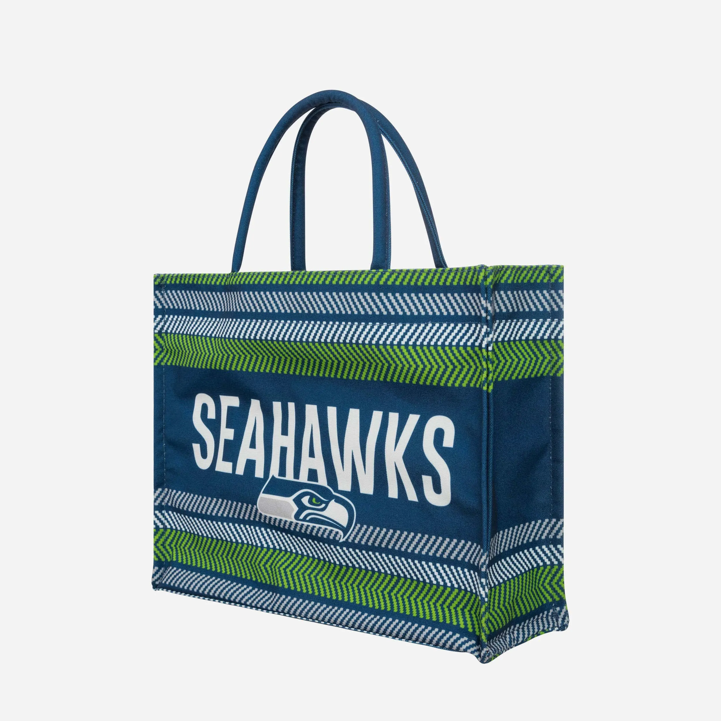 Seattle Seahawks Stitch Pattern Canvas Tote Bag