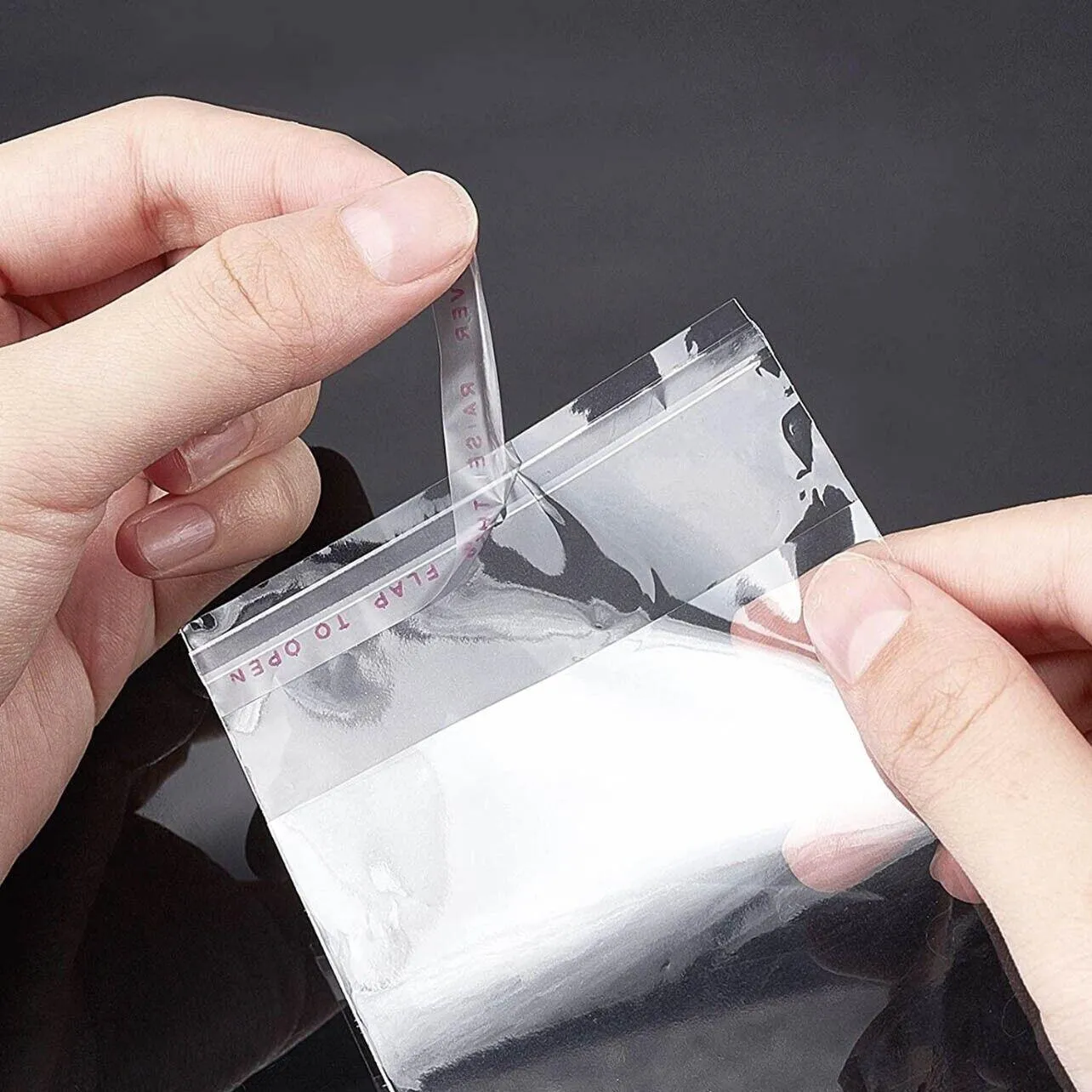 Self Seal Adhesive Cellophane Bags 100PCS OPP Clear