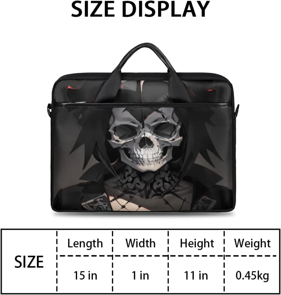 Serene Bear Laptop Bag for Women Men 13-15 Inch Computer Briefcase Bag Lightweight Notebook Shoulder Messenger Bag