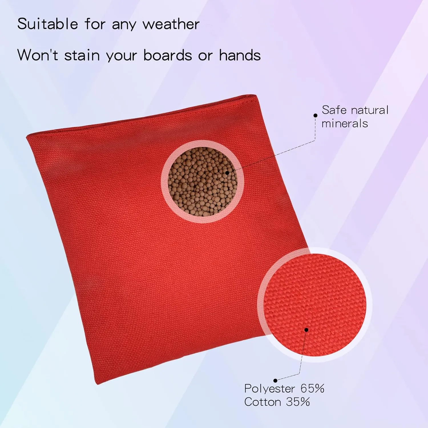Set of 8 Regulation Cornhole Bags Double Sided, Weather Resistant Bean Bags for Cornhole Toss Game, Corn Hole Beans Bags with Tote Bag