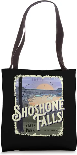 Shoshone Falls State Park Idaho Vintage Travel Souvenir Tote Bag