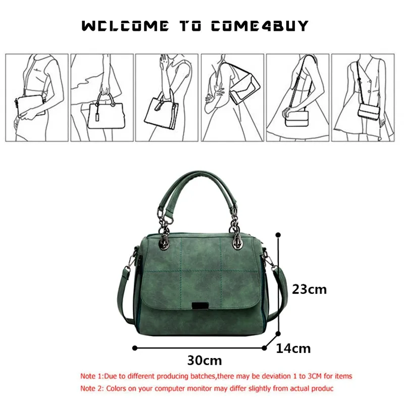 Shoulder Bags Large Capacity Faux Leather Lady Totes Boston Bag
