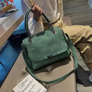 Shoulder Bags Large Capacity Faux Leather Lady Totes Boston Bag