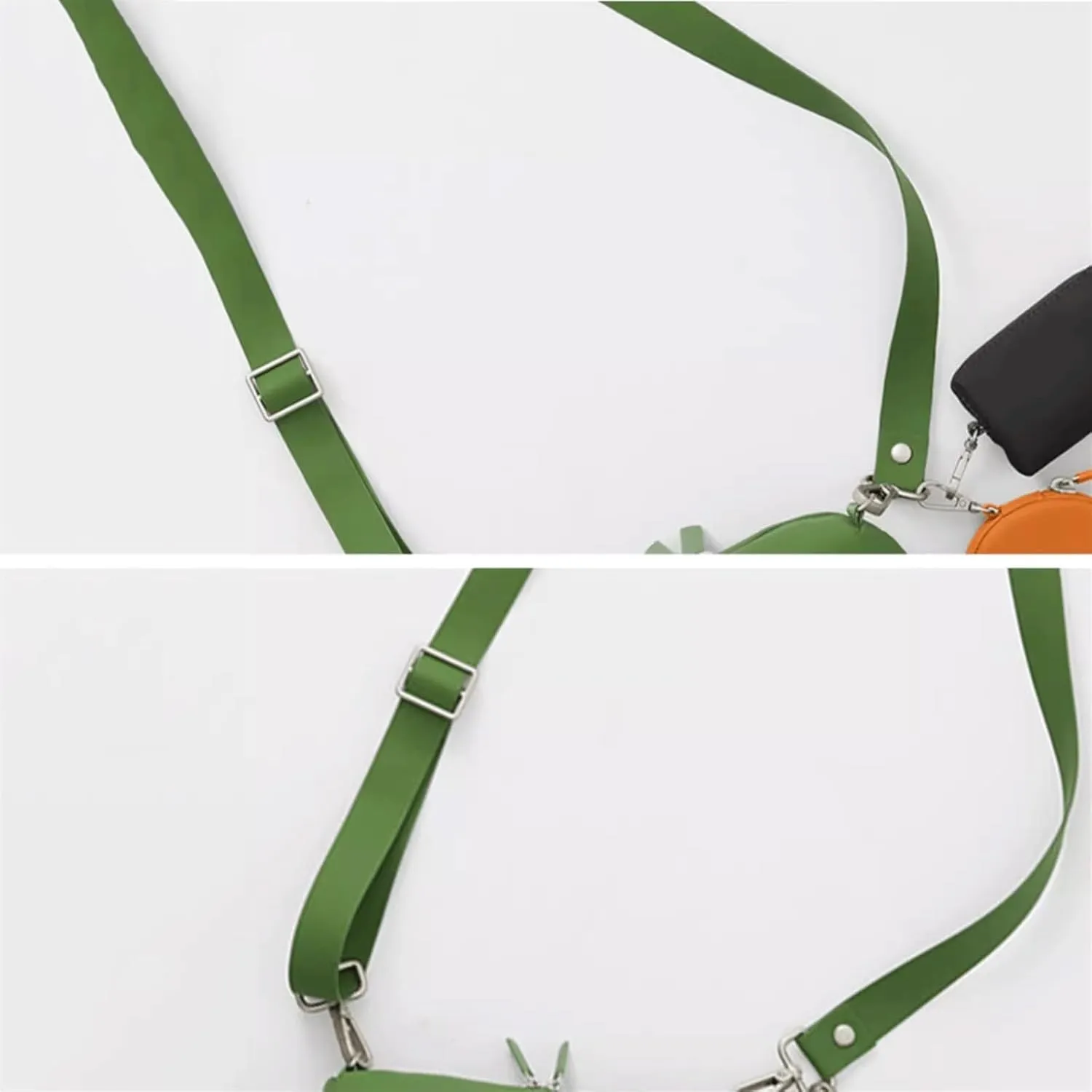 Shoulder Strap Leather Bag Accessories Underarm Handbag 67.5cm ~ 120cm Can Be Adjusted Length of The Bag Strap Shoulder Bag Single Replacement Bag Chain Handbags Strap(Green)