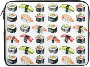 Shrimp Tuna Cucumber Sushi Platter Laptop Sleeve Portable Waterproof Computer Pouch Laptop Bag Protective Sleeve