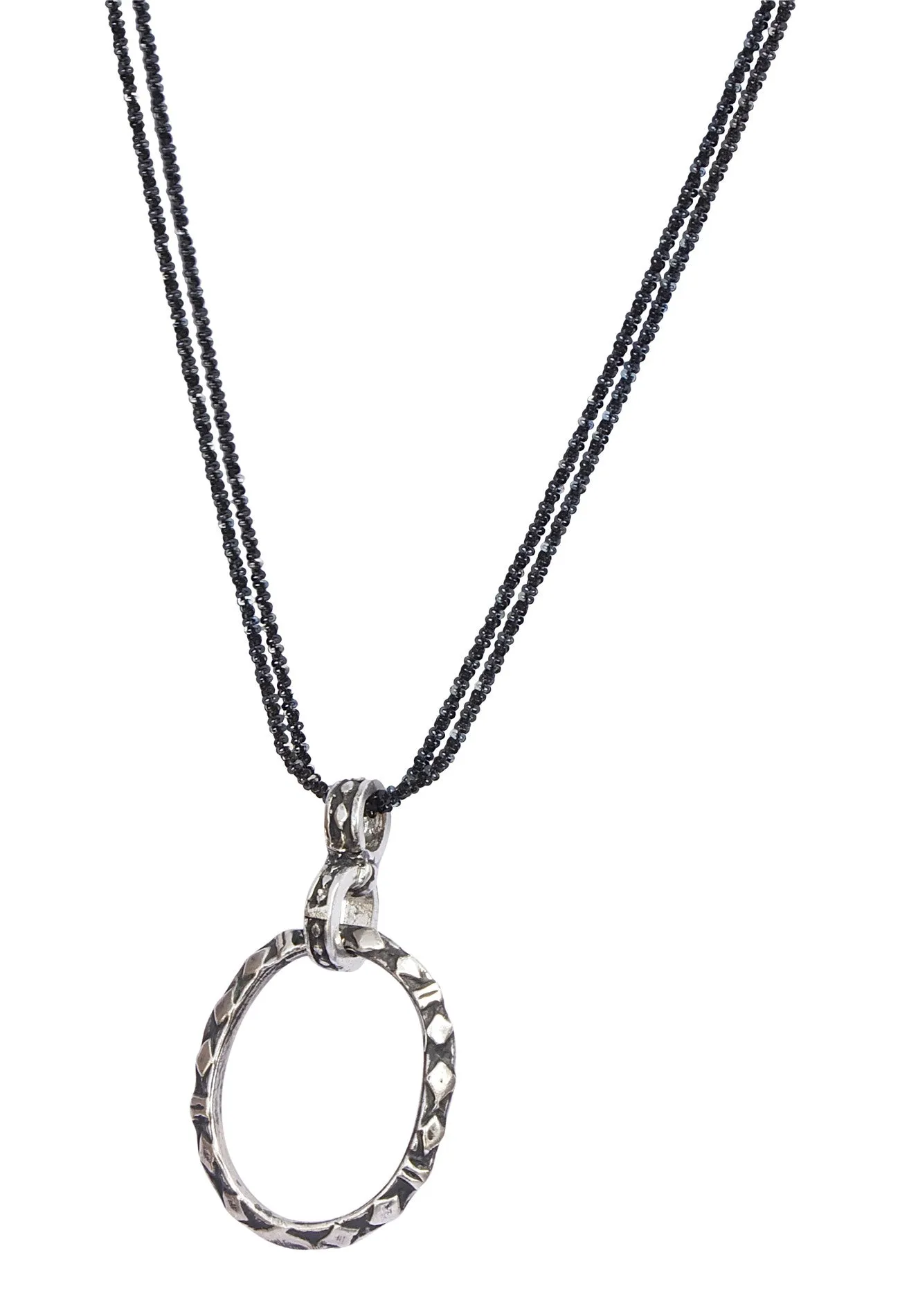 Silver Strength Eyering Chain Necklace