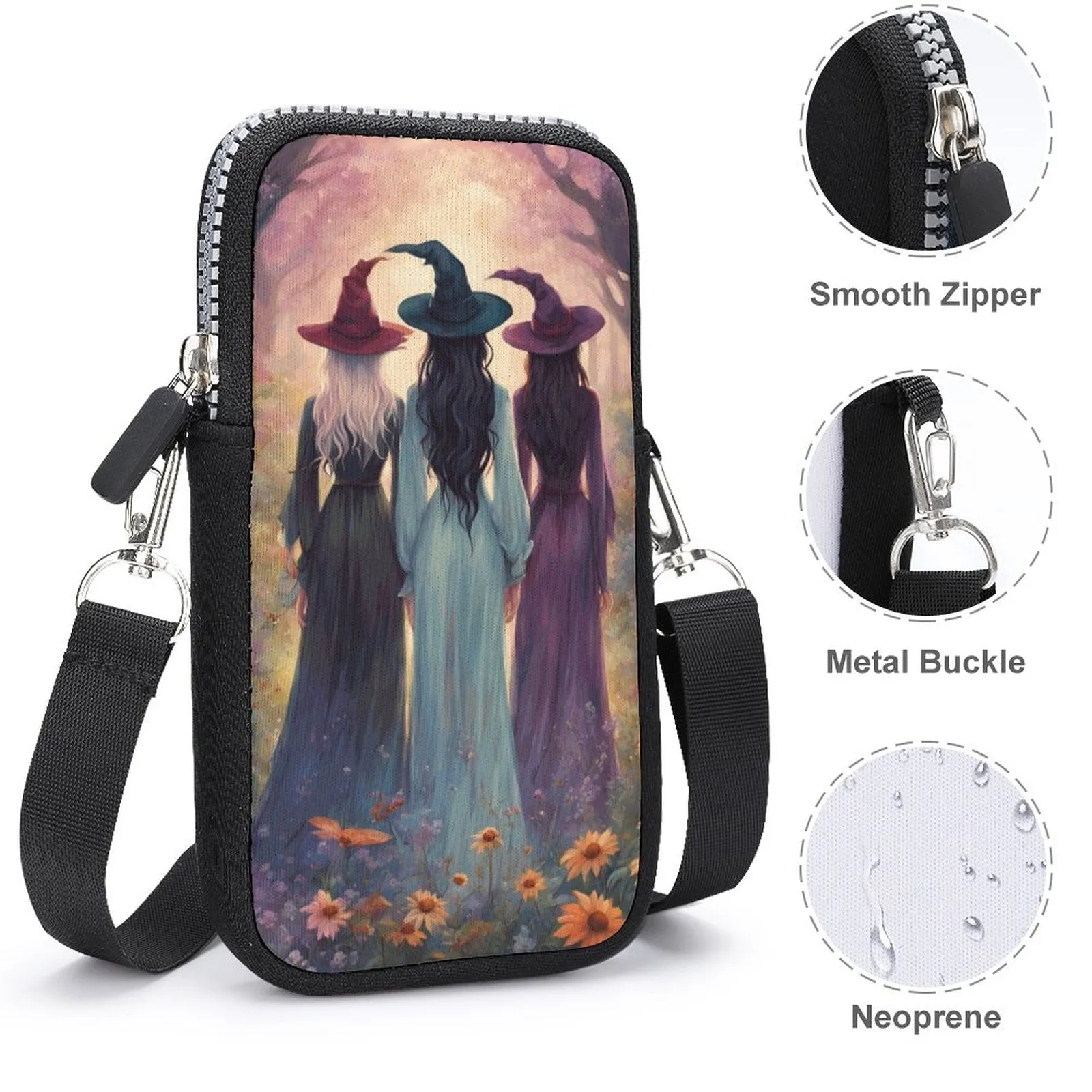 Sisterhood Witch Phone Crossbody Bag, Occult Personalized gift for the Holiday's