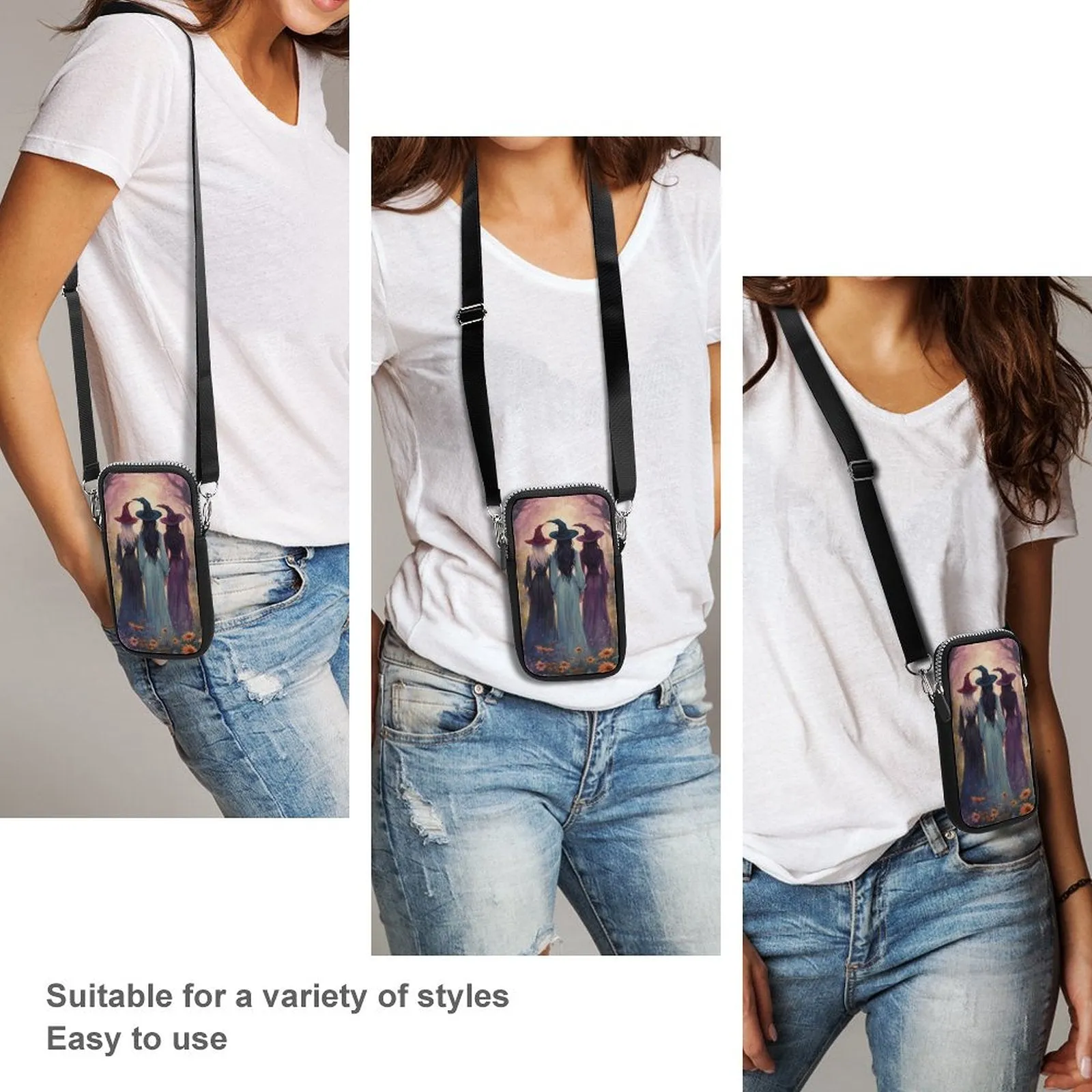 Sisterhood Witch Phone Crossbody Bag, Occult Personalized gift for the Holiday's