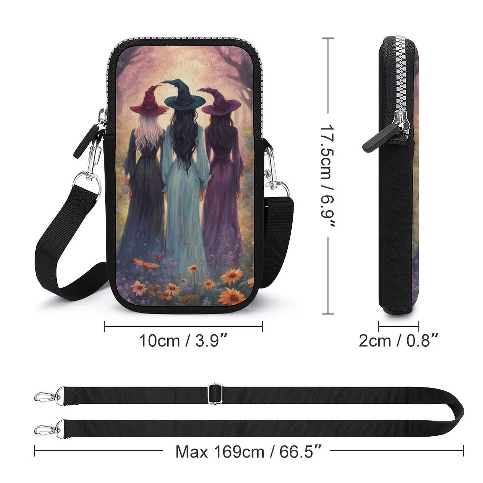 Sisterhood Witch Phone Crossbody Bag, Occult Personalized gift for the Holiday's