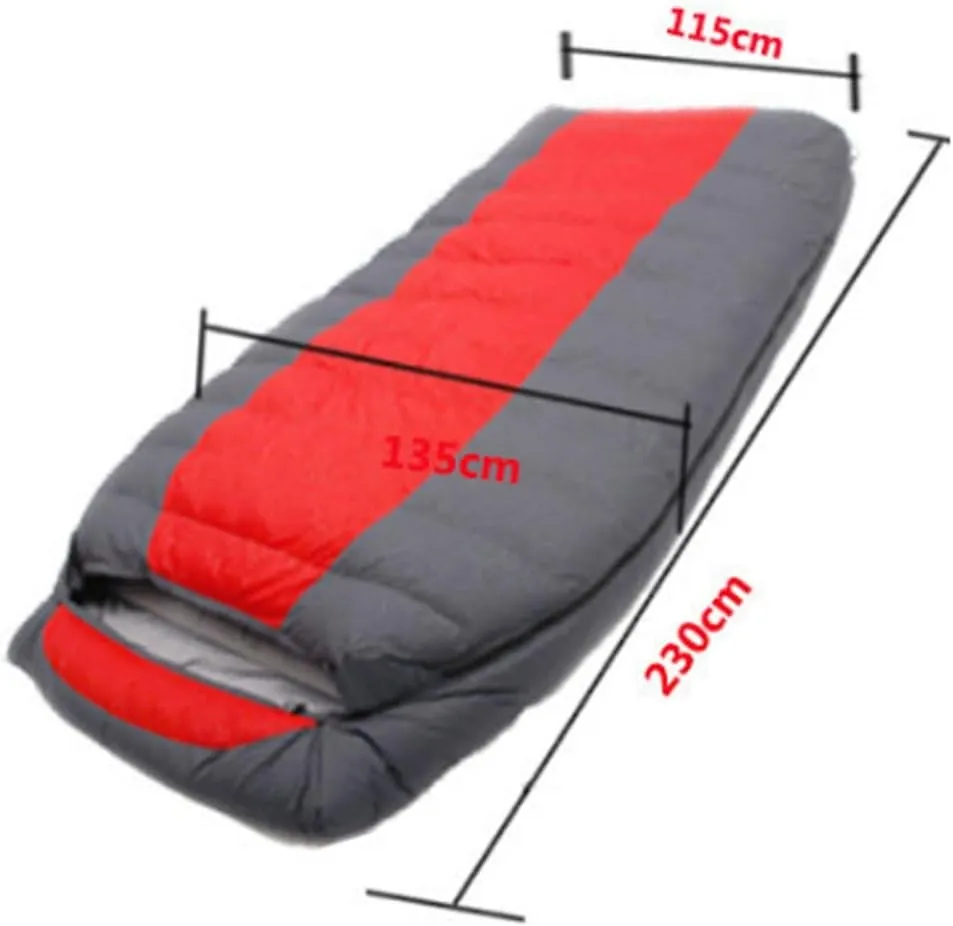 Sleeping Bags 2 Person Duck Down Filling Professional Warmth Waterproof Comfortable Camping Sleeping Bag