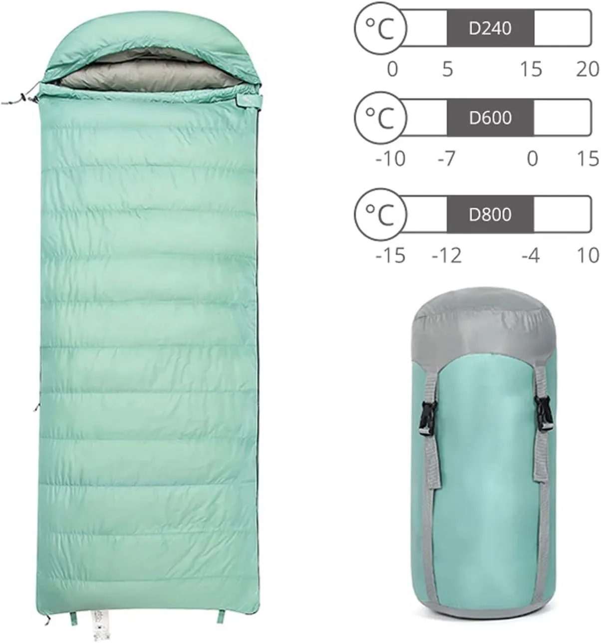 Sleeping Bags Ultralight White Duck Down Sleeping Bag Splice Portable Outdoor Envelope Type Lazy Bag Camping Sleep Bags