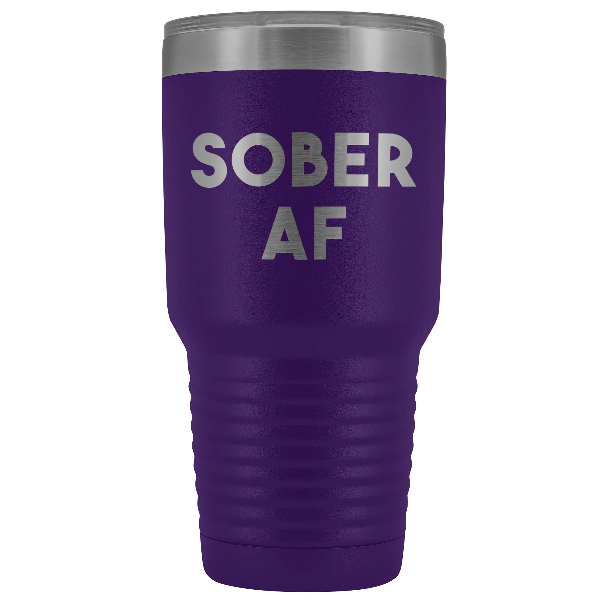 Sober AF Tumbler Sobriety Gifts Sober Anniversary Gift for Men and Women Double Walled Vacuum Insulated Hot Cold Travel Cup 30 oz BPA Free