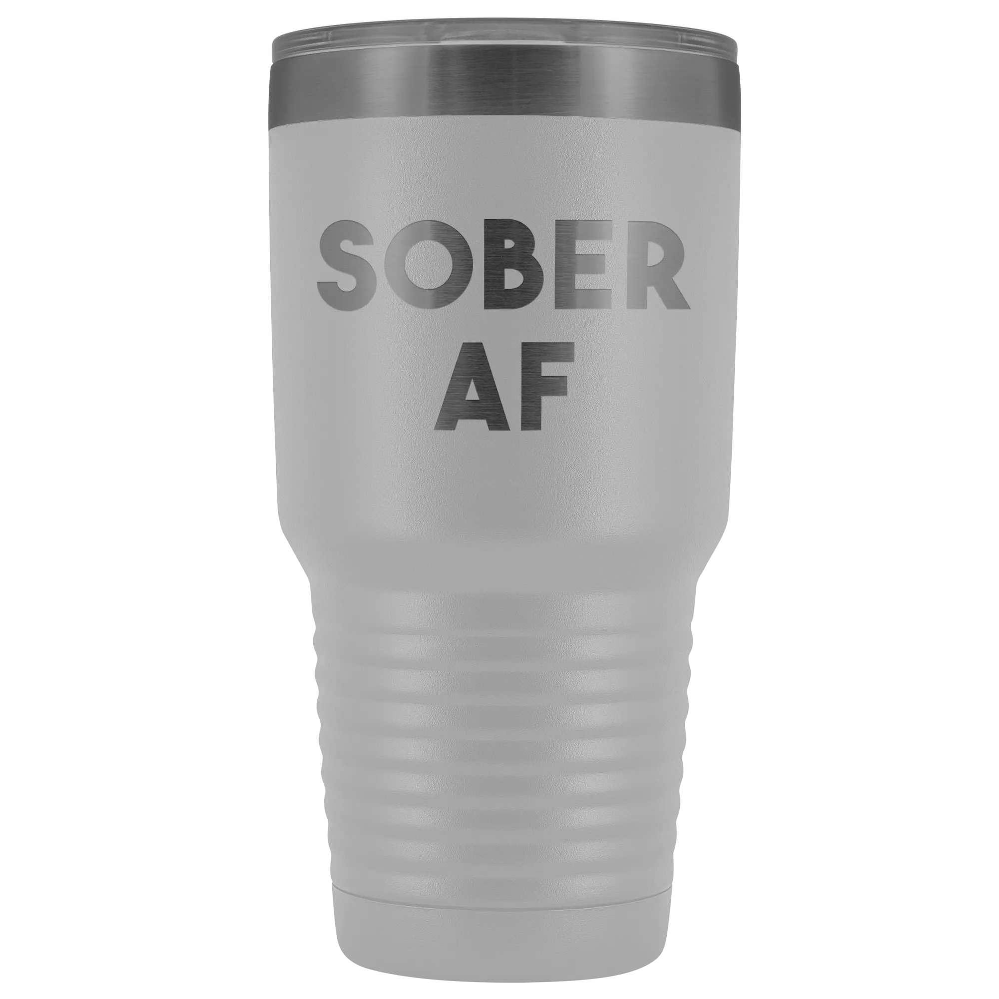 Sober AF Tumbler Sobriety Gifts Sober Anniversary Gift for Men and Women Double Walled Vacuum Insulated Hot Cold Travel Cup 30 oz BPA Free