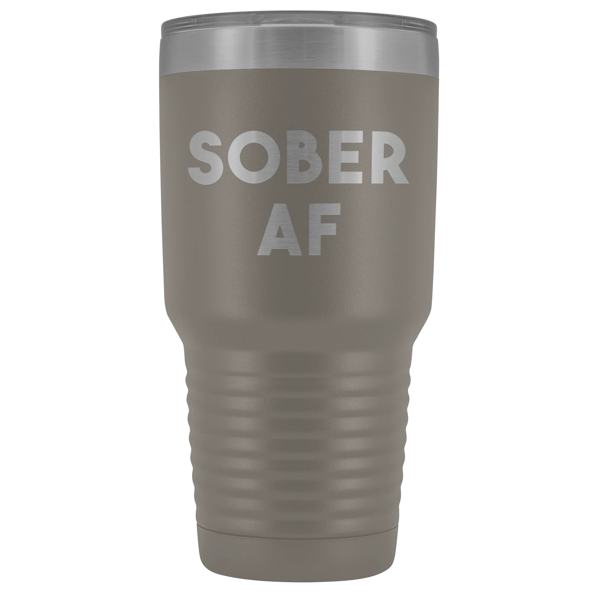 Sober AF Tumbler Sobriety Gifts Sober Anniversary Gift for Men and Women Double Walled Vacuum Insulated Hot Cold Travel Cup 30 oz BPA Free