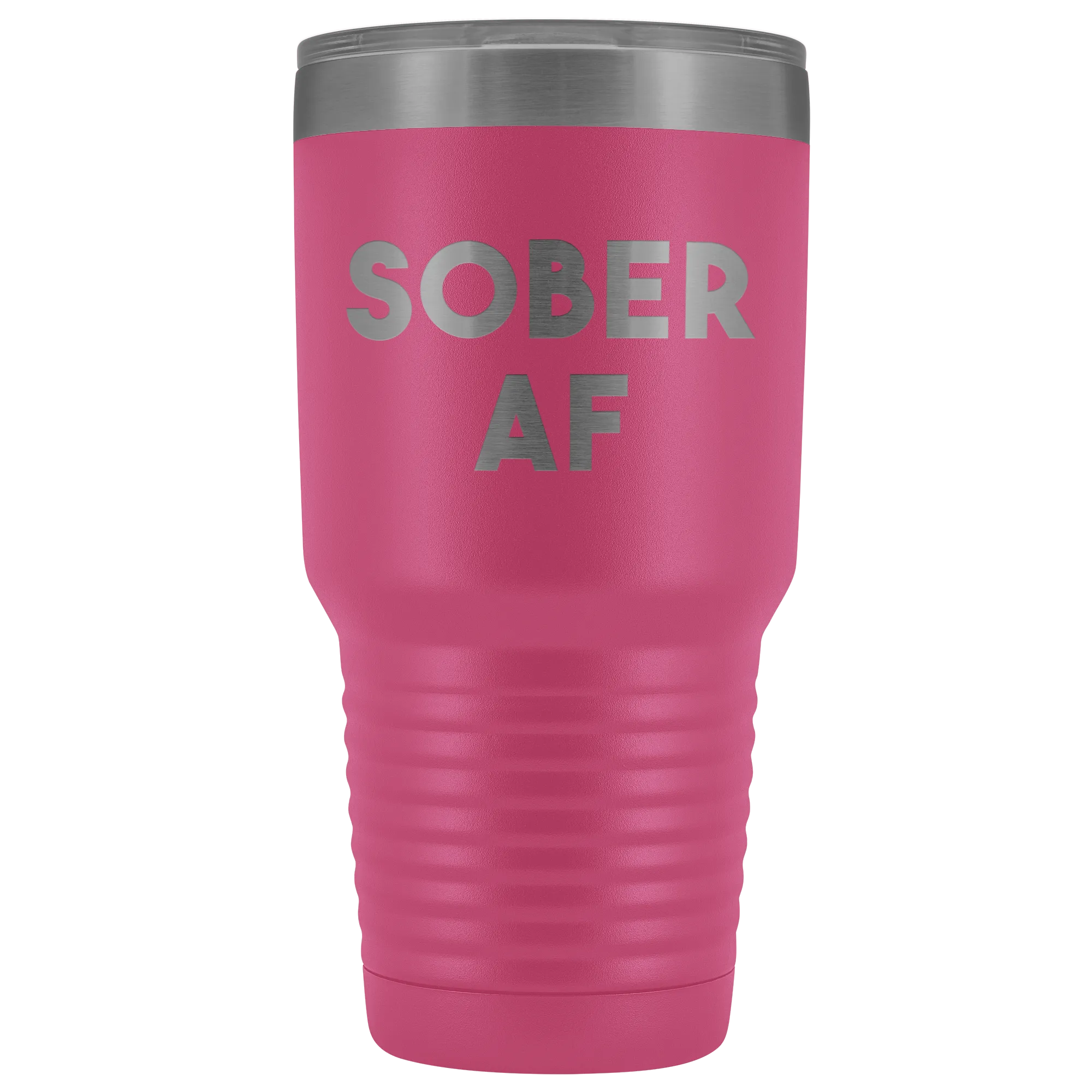 Sober AF Tumbler Sobriety Gifts Sober Anniversary Gift for Men and Women Double Walled Vacuum Insulated Hot Cold Travel Cup 30 oz BPA Free