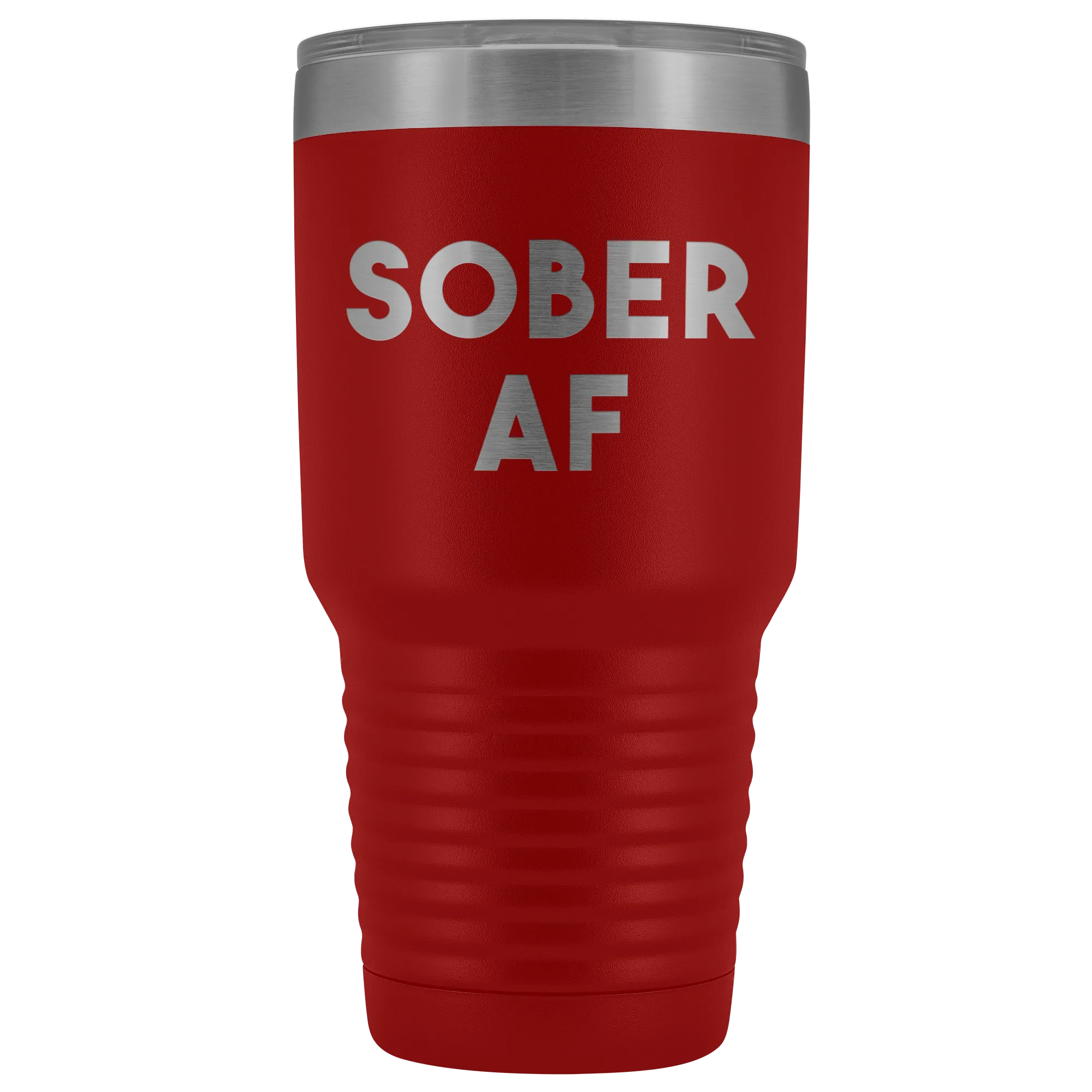 Sober AF Tumbler Sobriety Gifts Sober Anniversary Gift for Men and Women Double Walled Vacuum Insulated Hot Cold Travel Cup 30 oz BPA Free