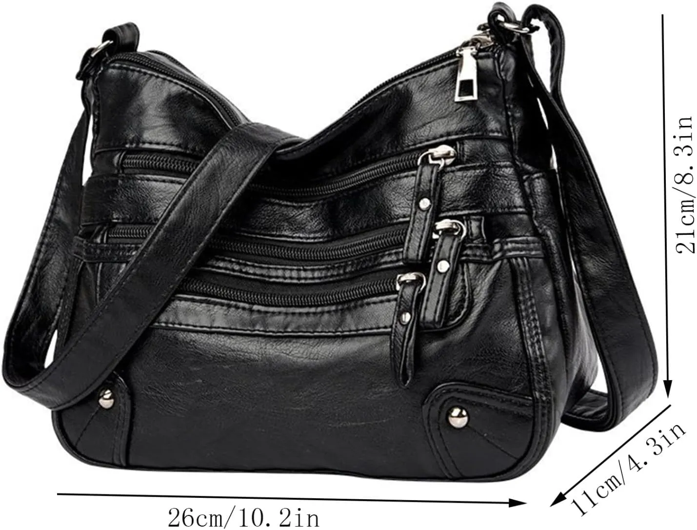 Soft Hobo Bags for Women Purses and Handbags Shoulder Satchel Bag Blue