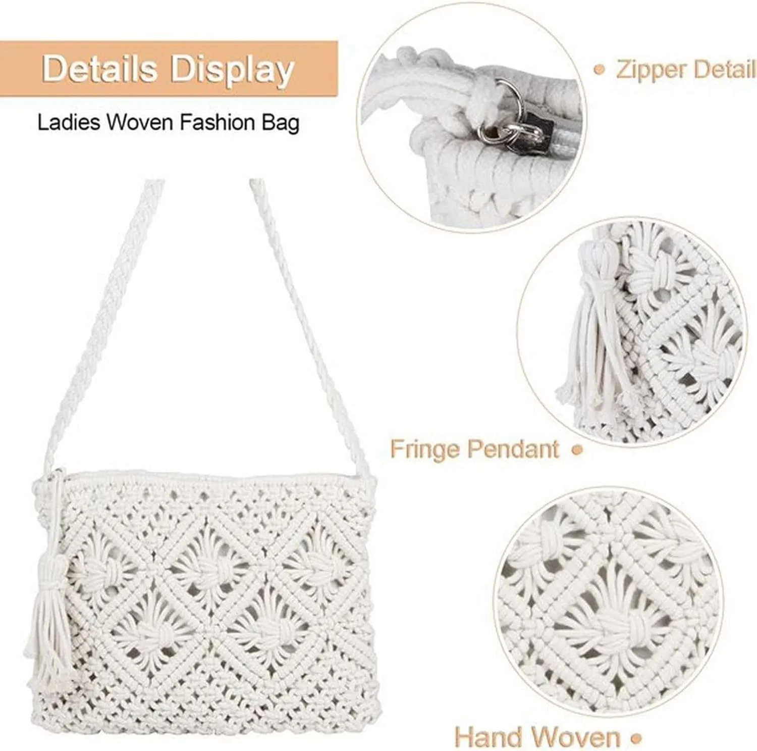 Soft Leather Purses for Women Waterproof Nylon Crossbody Bags for Woman Trendy Beach Bag Water Proof Sandproof(White)