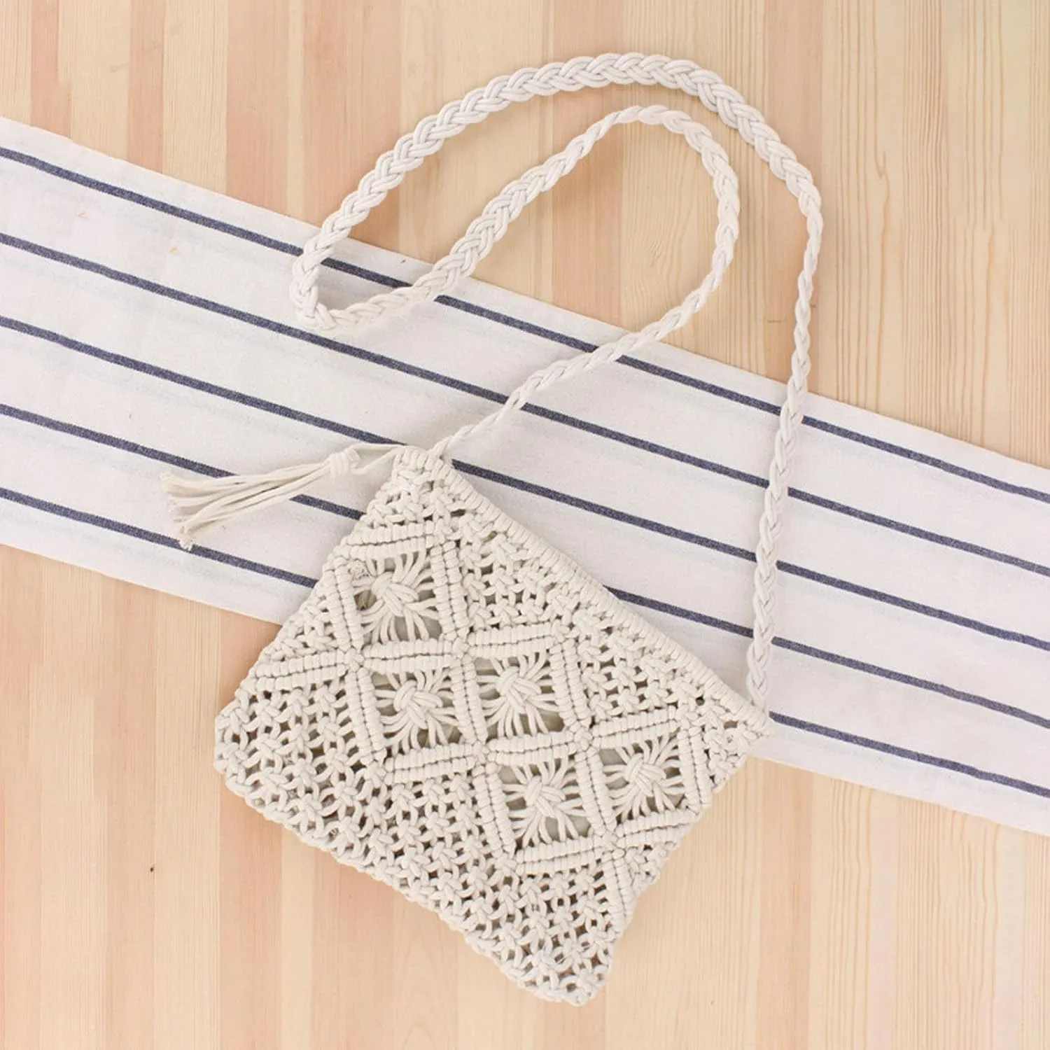 Soft Leather Purses for Women Waterproof Nylon Crossbody Bags for Woman Trendy Beach Bag Water Proof Sandproof(White)