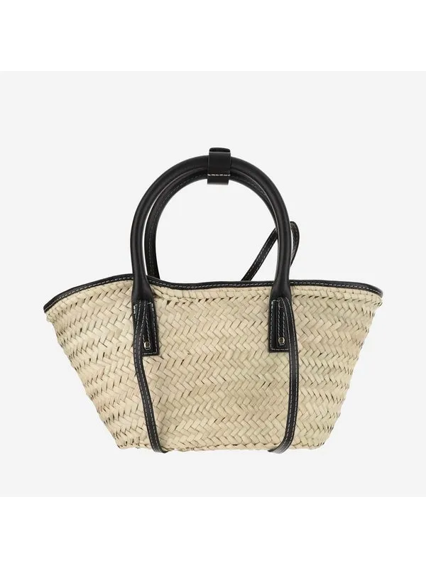 Soli Raffia Panier Basket Tote Bag