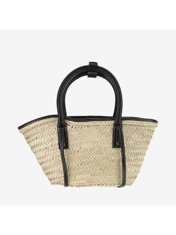 Soli Raffia Panier Basket Tote Bag