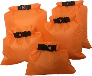 Sosoport Drift Waterproof Bag Set 5 Pcs (1.5l-6l) Durable for Kayak Boating Camping Waterproof Durable Seams