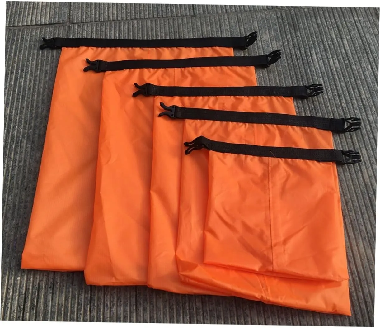 Sosoport Drift Waterproof Bag Set 5 Pcs (1.5l-6l) Durable for Kayak Boating Camping Waterproof Durable Seams