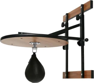 Speed Bag, Speed Bags for Boxing, Speedbag, Speedbag Platform, Punching Bags, Wall Mount Stand, Adjustable Height, Training Equipment, Wall Mounted Kit, Black Swivel Ball, Home, Gym, Professional