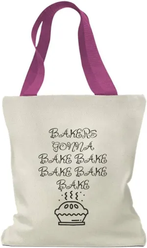 Speedy Pros Canvas Tote Bag for Women Bakers Going to Bake Hobbies Baking Beach Bags for Women