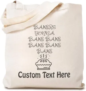 Speedy Pros Canvas Tote Bag for Women Bakers Going to Bake Hobbies Baking Beach Bags for Women