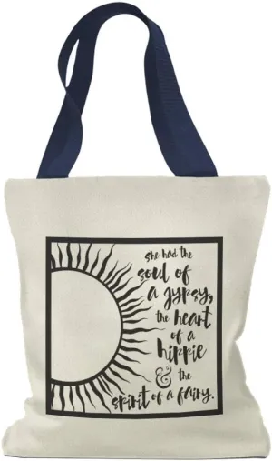 Speedy Pros Canvas Tote Bag for Women Gypsy Hippie Fairy Soul Girly Beach Bags for Women