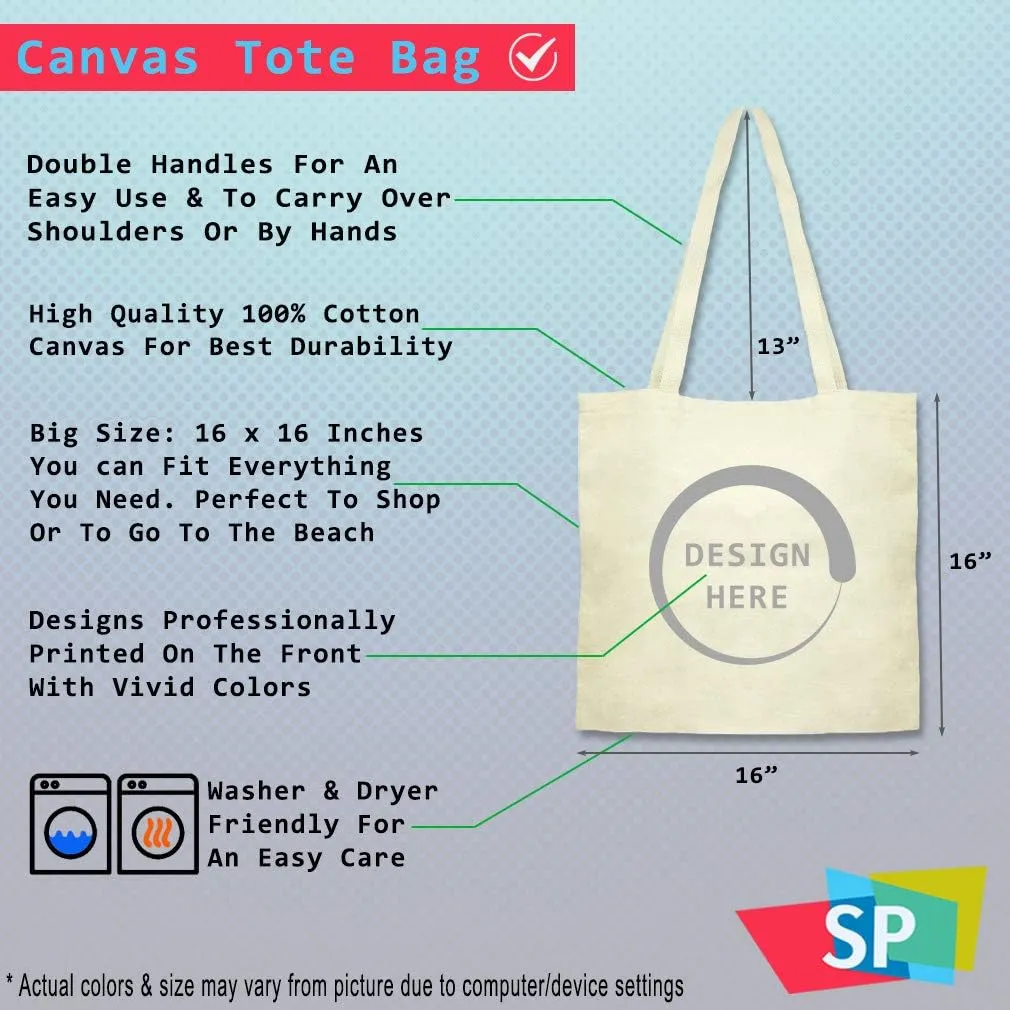 Speedy Pros Canvas Tote Bag for Women I Love Israel Country Flag Jewish Beach Bags for Women