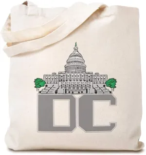 Speedy Pros Canvas Tote Bag for Women Washington Dc Capital Beach Bags for Women