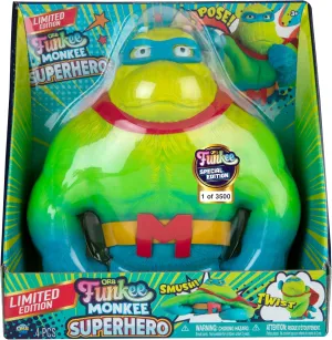 Squishy Monkey Toy - Limited Edition ORB SUPER HERO Funkee Monkee (1000 Remain of 3500 Produced) - 4.5 Pound Stretchy Monkey Toy - Squeeze for Stress Relief - Collectible Fidget Squishy Stress Gorilla