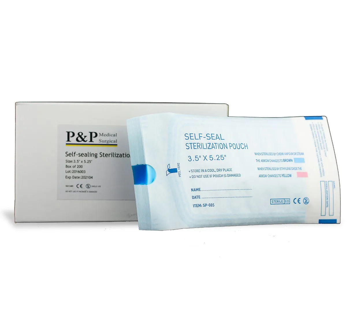 Sterilization Pouches 3.5”x5.25” Self-Sealing Autoclave Bags with Indicators for Professional Surgical Instrument Cleaning Box of 600